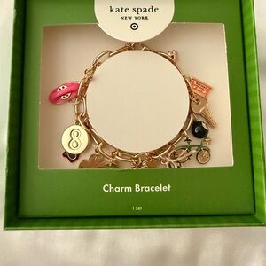 Kate Spade Gold Charm Bracelet | Whimsical Charms | NIB